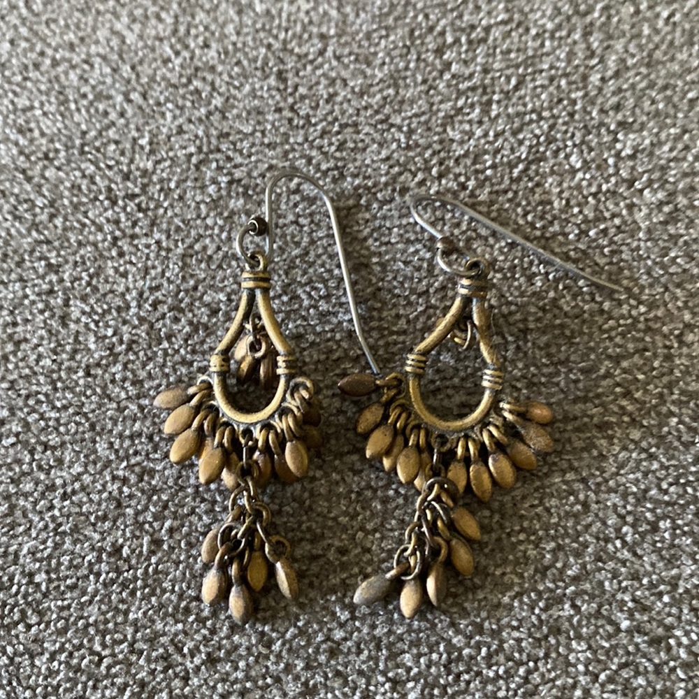 Bronze tone earrings